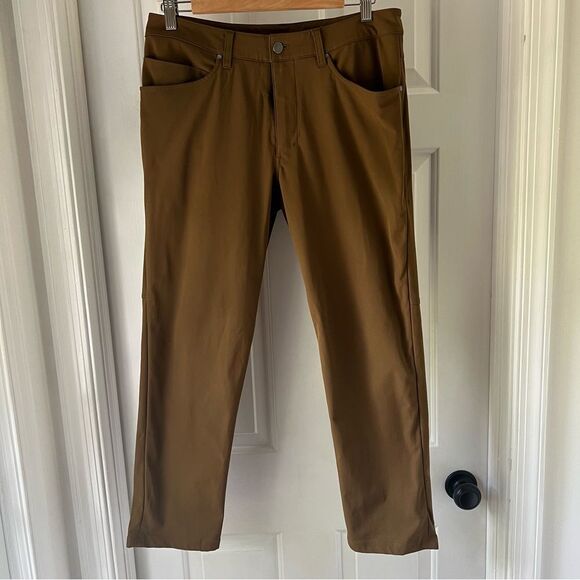 Lululemon Men's ABC Slim *Warpstreme 32" Dark Olive Size 32 Casual Work Travel - Picture 1 of 4